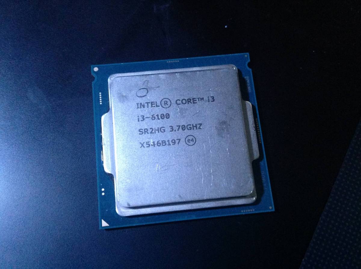 Core i3-6100/16GB/500GBSSD　ザルマン　S4 PLUS CPUs - Intel Core i3-6100 6th Gen Skylake Processor Preowned was