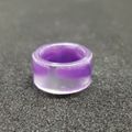 Clear/metallic purple