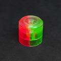 clear neon pink/ clear neon green
