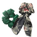 Black Floral & Green