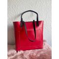 Red/bonded leather