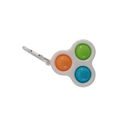 Keyring 3 Pop White