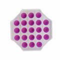 White / Purple Hexagon