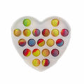 White / Rainbow Heart