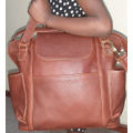 Oxblood kudu leather