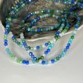 White, Green, and Blue - 40cm