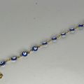 Blue with Gold Chain