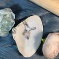 Rose Quartz (w/ Stainless Steel Chain)