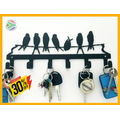 6 Hook Ferro Grain Black
