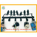 6 Hook Ferro Grain Black