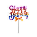 Happy Birthday Rainbow Gradient