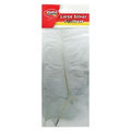 Crazy Craft Silver Large Goose Feathers