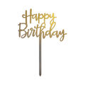 Happy Birthday Plain Gold