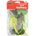 Crazy Craft Mixed Green Goose Feathers