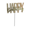 Happy Birthday Pastel + Glitter Gold