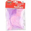 Crazy Craft Pink & Purple Goose Feathers