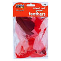 Crazy Craft Mixed Red Goose Feathers