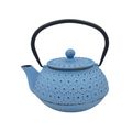 Cast Iron Teapot Spotted Design 600ml - Light Blue