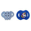 Blue Silicone Unicorn & Elephant - 2 Pack