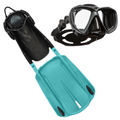 Black and Turquoise