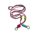 Neon Pink Confetti and Light Aqua Blue