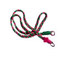 Pink Green and Beige Braid