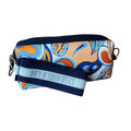 Orange and Navy Paisley Flourish