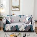 Grey With Colorful Triangles