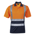 safety orange/navy