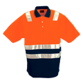 safety orange/navy