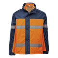 safety orange/navy