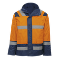 safety orange/navy