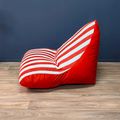 "Capri" Red Stripes