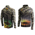 Sunset Camo Fising Dye Sublimation Fishing shirt