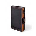 Black with Orange Aluminum case with Orange Stitching