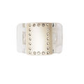 Linziclip White Diamante - Midi - Thick Hair