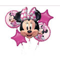 Minnie Mouse Children Birthday Party Leaf Helium Balloon Set