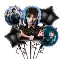 Wednesday Adams Family Party Balloon 5 Piece Pack
