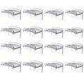 16 Pack Adhesive Hat Hooks For Hanging Caps Headphones Organiser For Wall - Clear