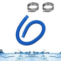 1 Hose 2 Clamps Blue