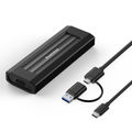 NVMe Protocol With USB/Type-C 2 In 1 Cable Black Gray