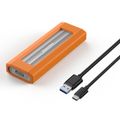 SATA&NVMe Dual Protocol With USB Cable Silver Orange