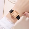 Rose Gold Case Black Strap