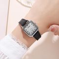 Silver Case Black Strap