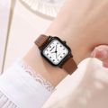 Black Case Brown Strap