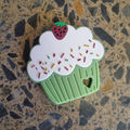 Green cupcake