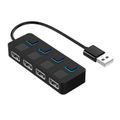 4 Ports with 4 Switch (Black)