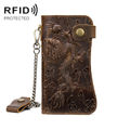 Yellow Brown Embossed Dragon