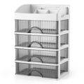 5 Layer Black Drawer (White)