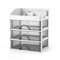 4 Layer Black Drawer (White)